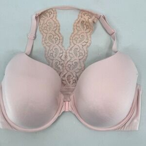 Victoria's Secret Body by Victoria 36DD Pink Lace Racerback Bra Perfect Coverage